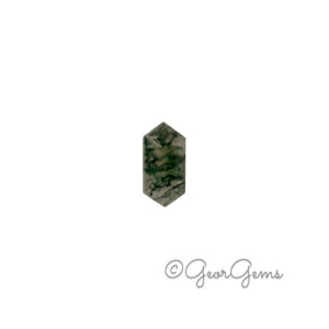 8.54ct Moss Agate - Hexagon