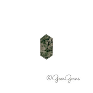 7.97ct Moss Agate - Hexagon