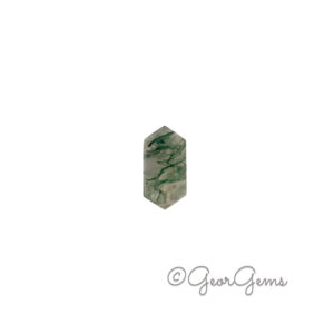 6.41ct Moss Agate - Hexagon