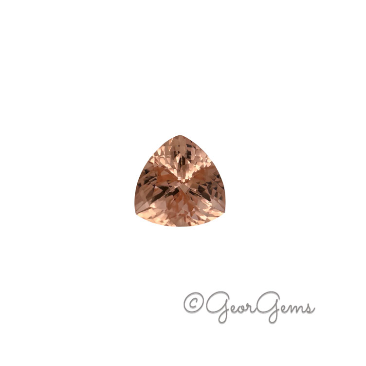 28502 5.81ct Morganite - Triangular Cushion
