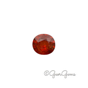 4.60ct natural Spessartine Garnet oval cut loose gemstone rich orange