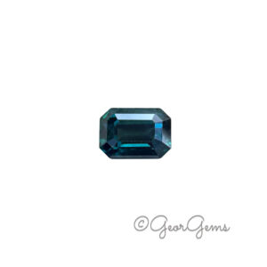 4.13ct Teal Sapphire - Emerald Cut